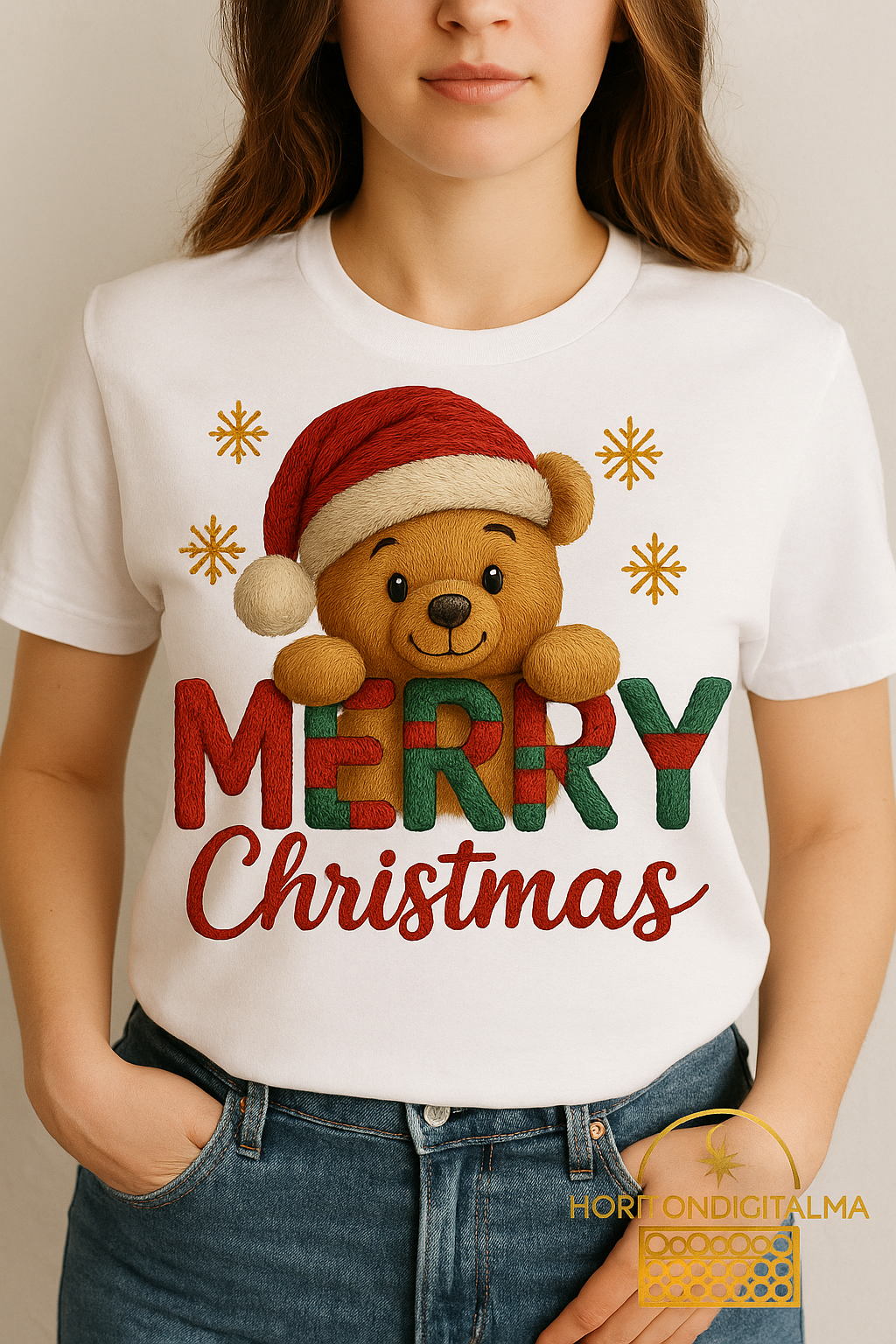 Christmas Bear Design | Merry Holiday Shirt Sublimation | 4500x5400 px 300 dpi Transparent File