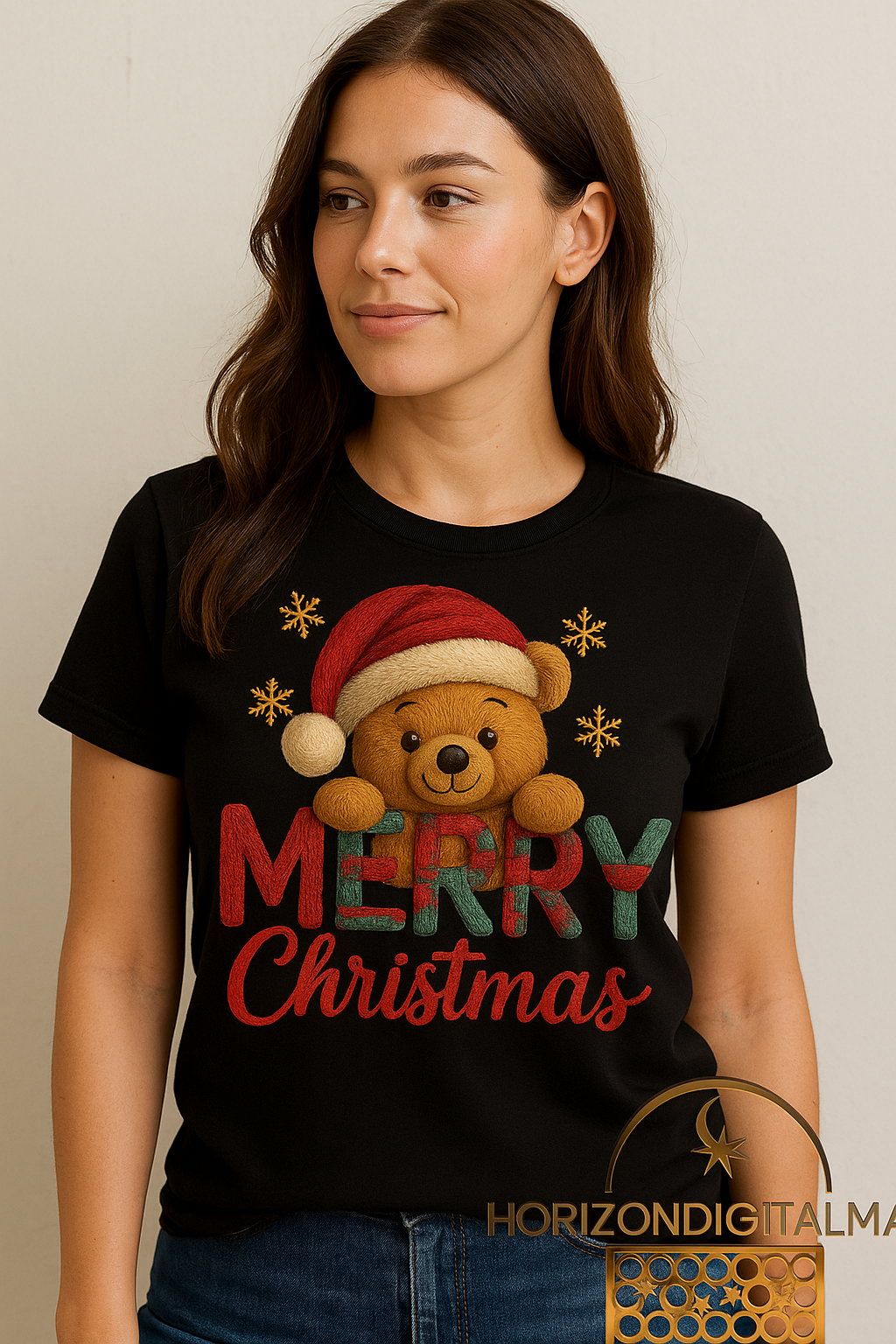 Christmas Bear Design | Merry Holiday Shirt Sublimation | 4500x5400 px 300 dpi Transparent File